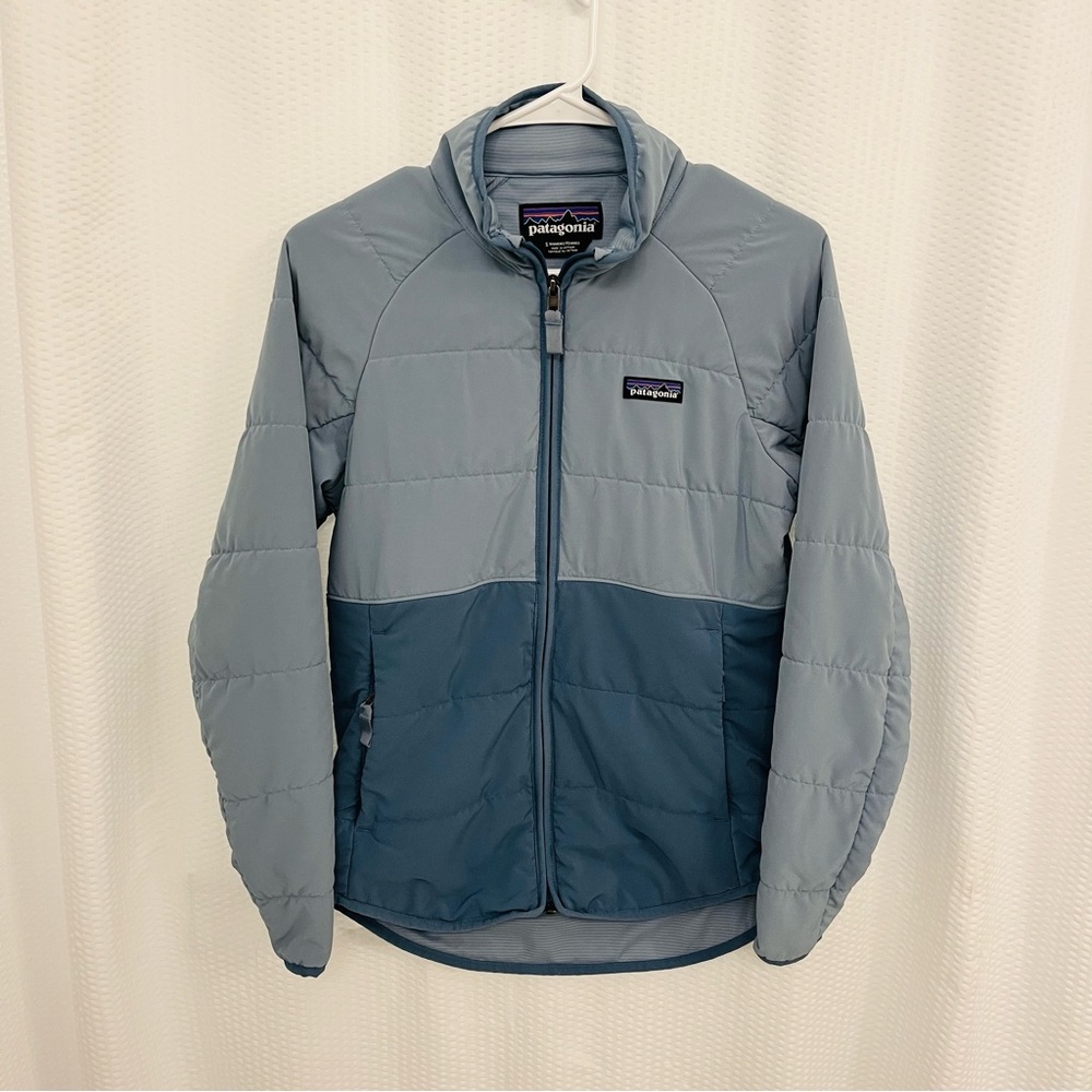 Patagonia blue zip up jacket